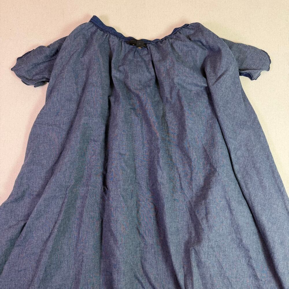 Vintage 90s Donna Karen New York Chambray Full Sweep Maxi Skirt Women's 10 USA - Picture 9 of 13